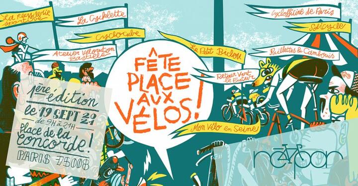 Fête «<small class="fine d-inline"> </small>Place aux vélos<small class="fine d-inline"> </small>», à Paris