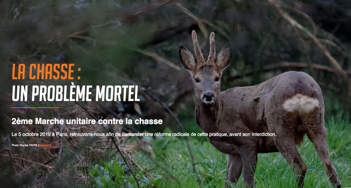 La chasse, un problème mortel<small class="fine d-inline"> </small>! marche unitaire, à Paris