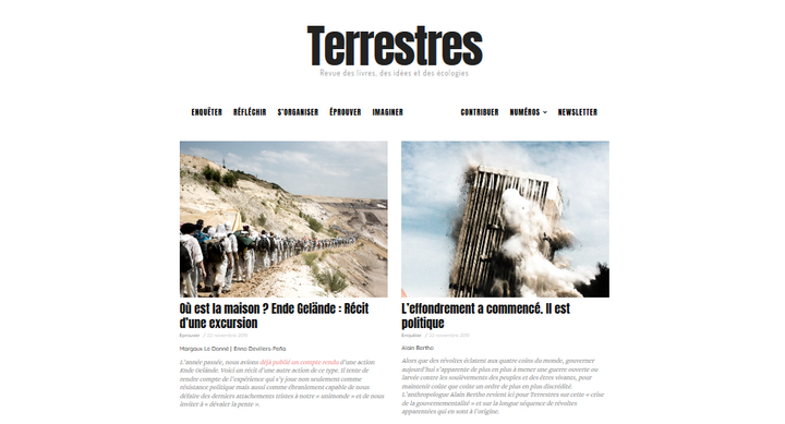 Soulèvements face à l'effondrement, Convention citoyenne pour le climat... le n°9 de Terrestres est en ligne