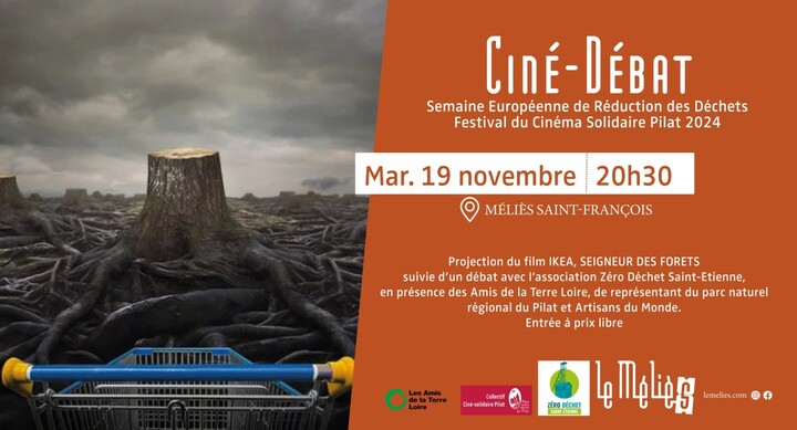 «<small class="fine d-inline"> </small>Ikea seigneur des forêts<small class="fine d-inline"> </small>», ciné-débat à Saint-Étienne (Loire)