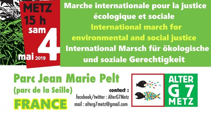 Manifestation pour une justice écologique et sociale, à Metz (Moselle)