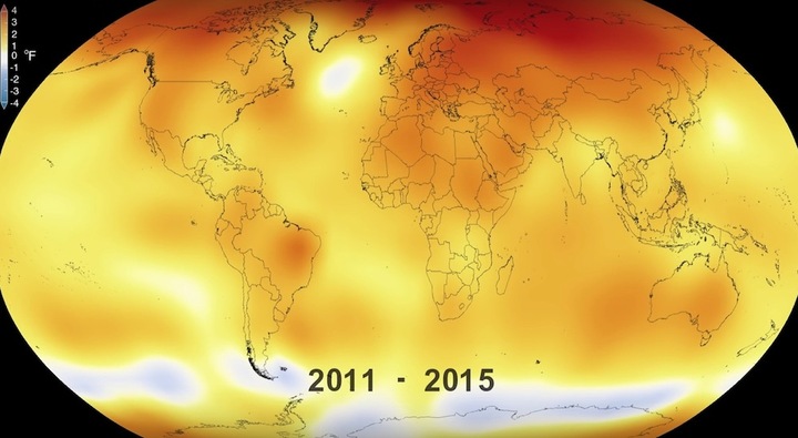L'année 2015 a été la plus chaude sur le globe depuis 1880