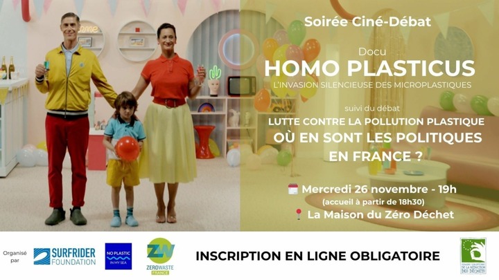 «<small class="fine d-inline"> </small>Homo Plasticus : l'invasion silencieuse des microplastiques<small class="fine d-inline"> </small>», ciné-débat à Paris