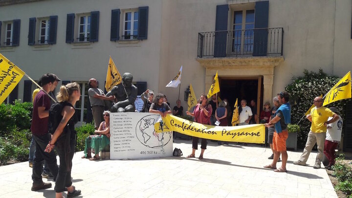 Les vignobles de Bolloré occupés par des paysans