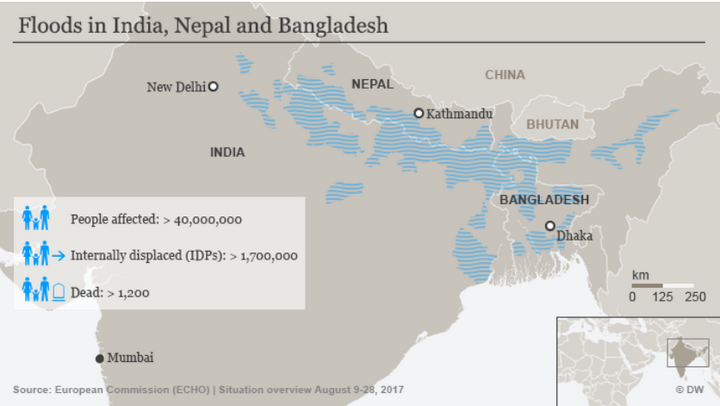 En Inde et au Bangladesh, les pluies torrentielles ont tué 1.200 personnes