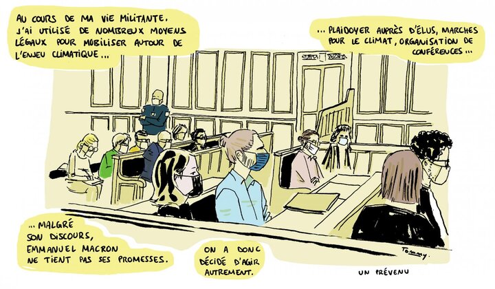 Au procès des décrocheurs de portraits, on plaide le «<small class="fine d-inline"> </small>désespoir<small class="fine d-inline"> </small>» climatique