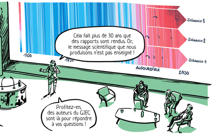 Les climatologues en <span class="caps">BD</span> : «<small class="fine d-inline"> </small>J'ai des collègues qui partent six mois pour écoanxiété<small class="fine d-inline"> </small>»