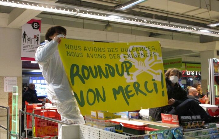 Contre le pesticide Roundup, ils ont choisi d'agir dans un hypermarché