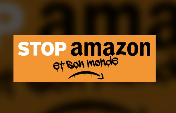 Rassemblement contre Amazon au sud de Nantes