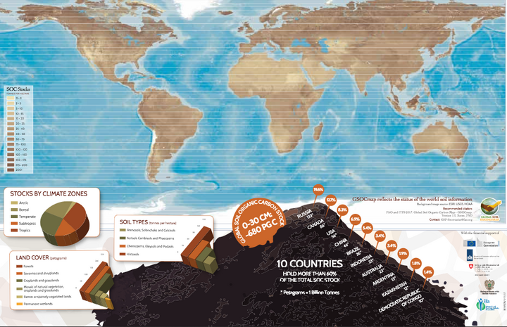 La <span class="caps">FAO</span> lance une carte mondiale des sols, qui sont une clé pour le climat