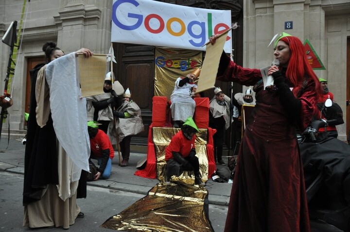 Une action citoyenne au siège français de Google dénonce l'évasion fiscale