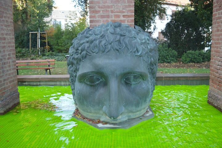  À Strasbourg, des fontaines en vert fluo contre les déchets toxiques