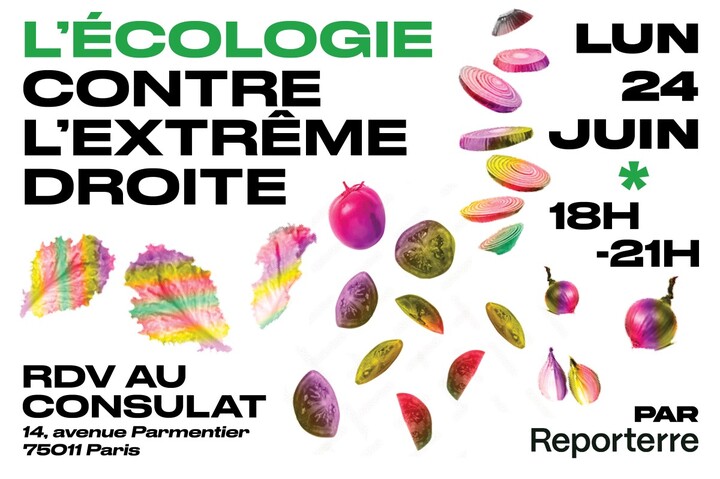 L'écologie s'unit contre l'extrême droite, à Paris lundi 24 juin