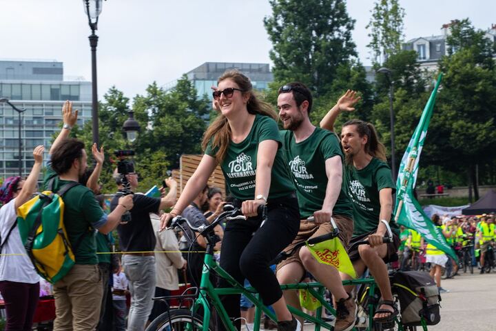 Départ du Tour Alternatiba 2024, à Nantes (Loire-Atlantique)
