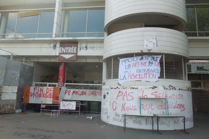 À l'université Paris <span class="caps">VIII</span>, des exilés ont rejoint les étudiants en lutte