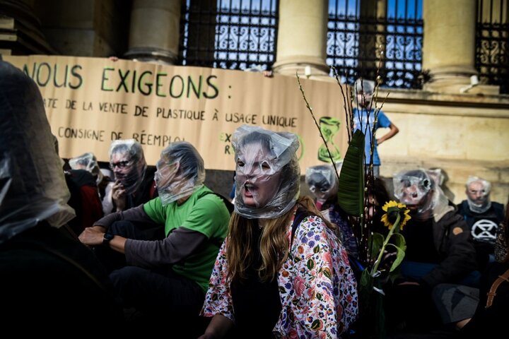 Une journée d'action devant l'Assemblée nationale avec Extinction Rebellion