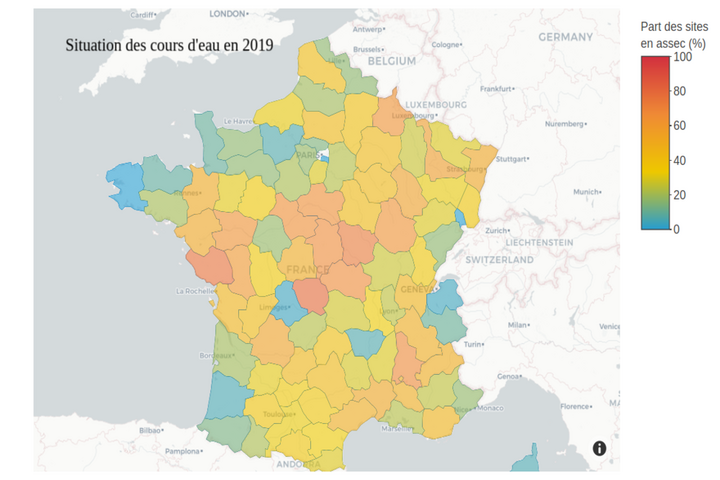 De plus en plus de cours d'eau s'assèchent en France