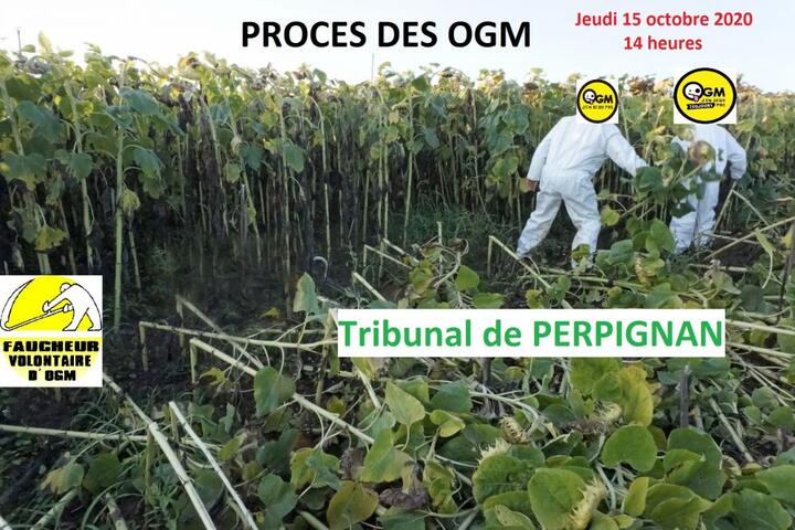 Procès des <span class="caps">OGM</span>, à Perpignan (Pyrénées-Orientales)