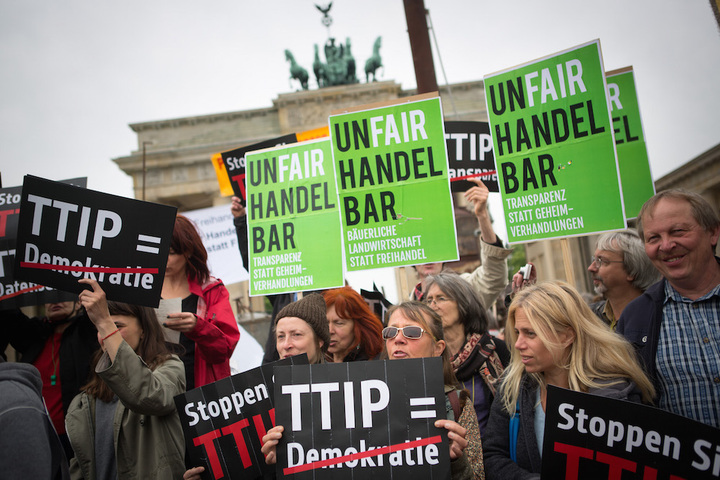 Les citoyens allemands vent debout contre le traité Tafta 