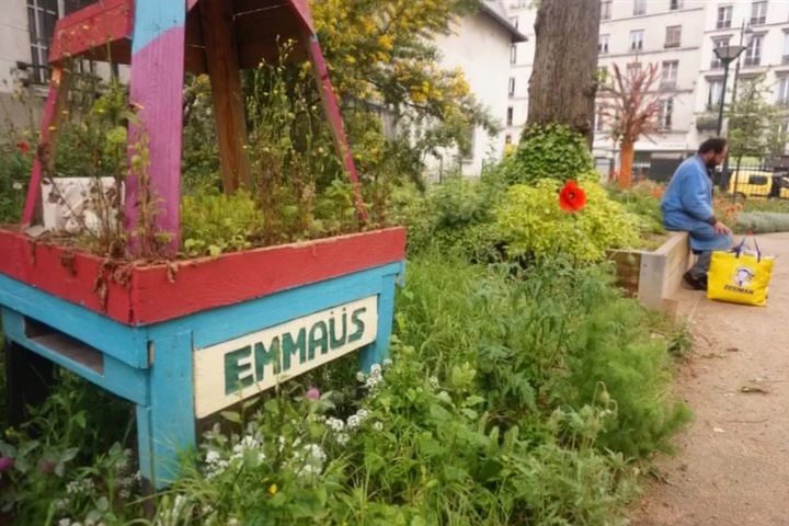 Un jardin pour les sans-abri parisiens, découverte en diaporama