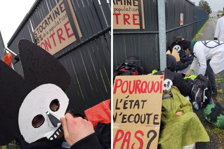 Déchets : Extinction Rebellion se cadenasse près de Stocamine