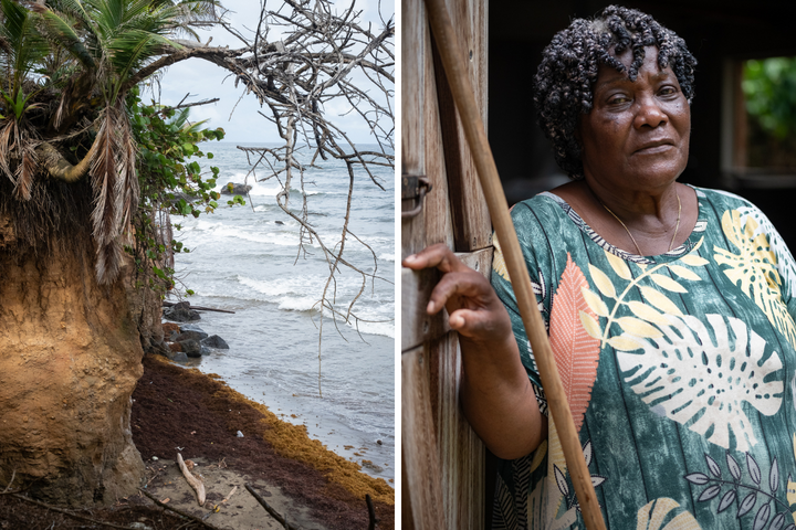 En Guadeloupe, ils refusent de quitter leur maison menacée par l'érosion