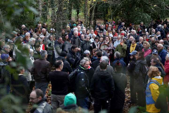 À La Rochelle, des centaines de manifestants refusent de «<small class="fine d-inline"> </small>couper les arbres pour faire passer des avions<small class="fine d-inline"> </small>»