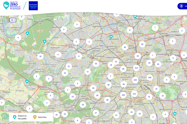 Une carte participative des fontaines d'eau potable