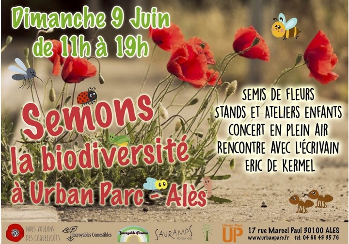 Semons la biodiversité à Urban Parc<small class="fine d-inline"> </small>! à Alès (Gard)