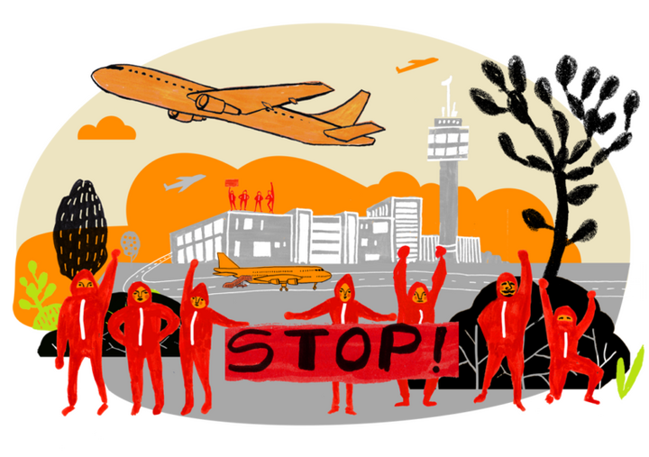 Appel à actions contre l'aviation dans le monde entier 