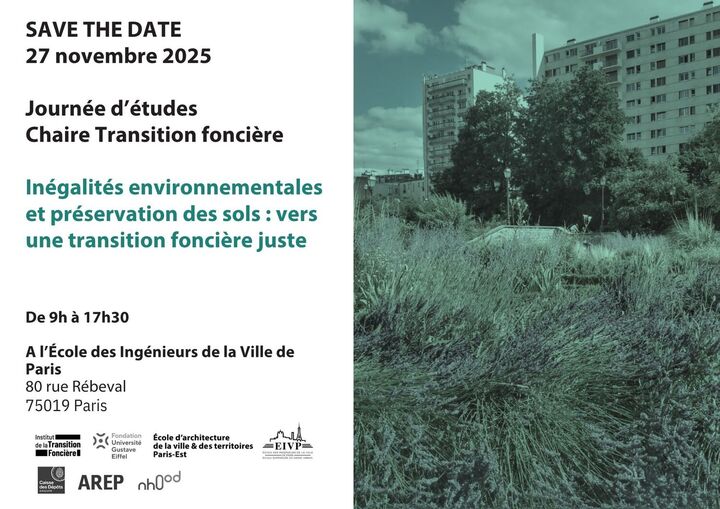 «<small class="fine d-inline"> </small>Inégalités, protection des sols : une transition foncière juste<small class="fine d-inline"> </small>», journée d'étude à Paris