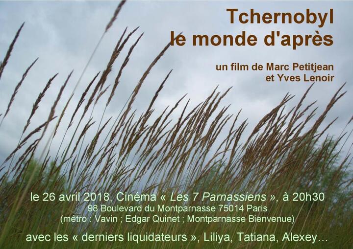 «<small class="fine d-inline"> </small>Tchernobyl, le monde d'après<small class="fine d-inline"> </small>», projection-débat à Paris