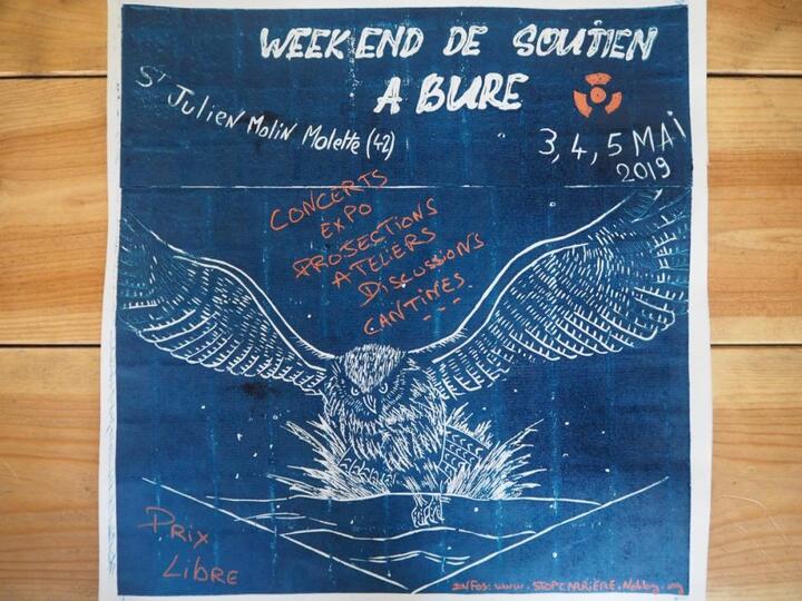 Weekend antinucléaire et de soutien à Bure, à Saint-Julien-Molin-Molette (Loire)