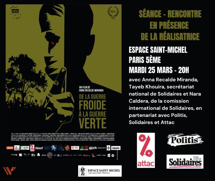 «<small class="fine d-inline"> </small>De la guerre froide à la guerre verte<small class="fine d-inline"> </small>», ciné-débat à Paris