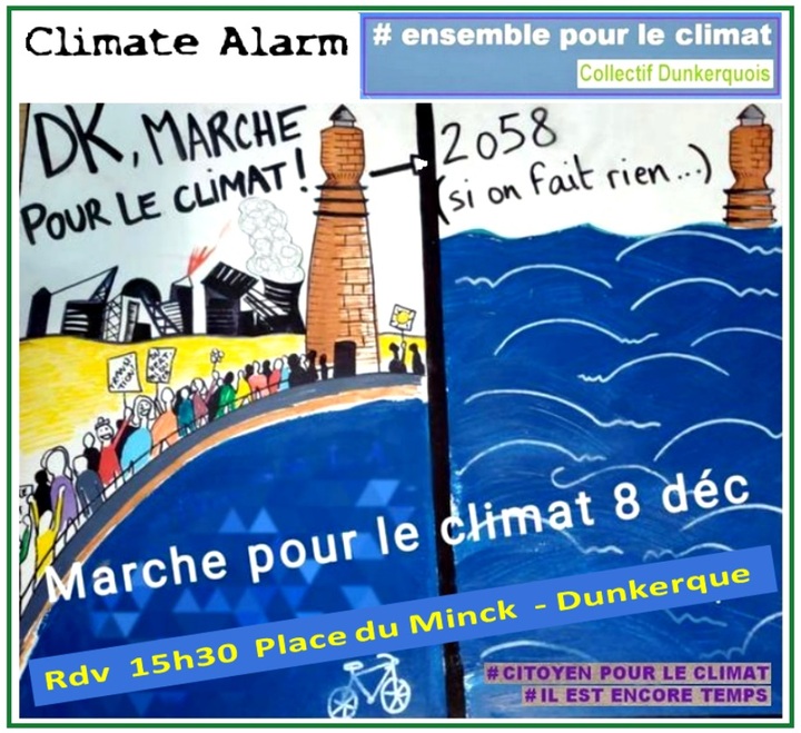 Marche pour le climat, à Dunkerque (Nord)