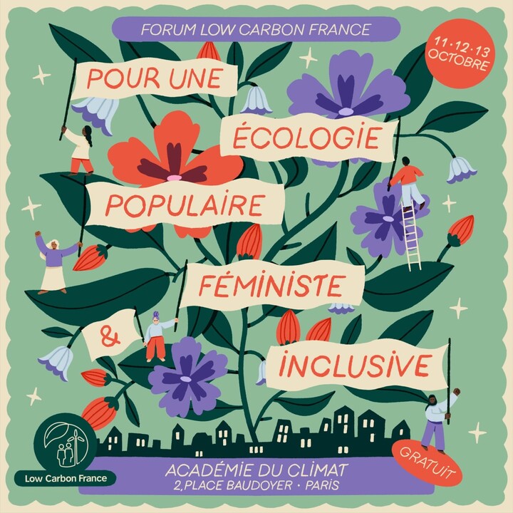 «<small class="fine d-inline"> </small>Pour une écologie populaire, féministe et inclusive<small class="fine d-inline"> </small>», forum Low Carbon 2024, à Paris