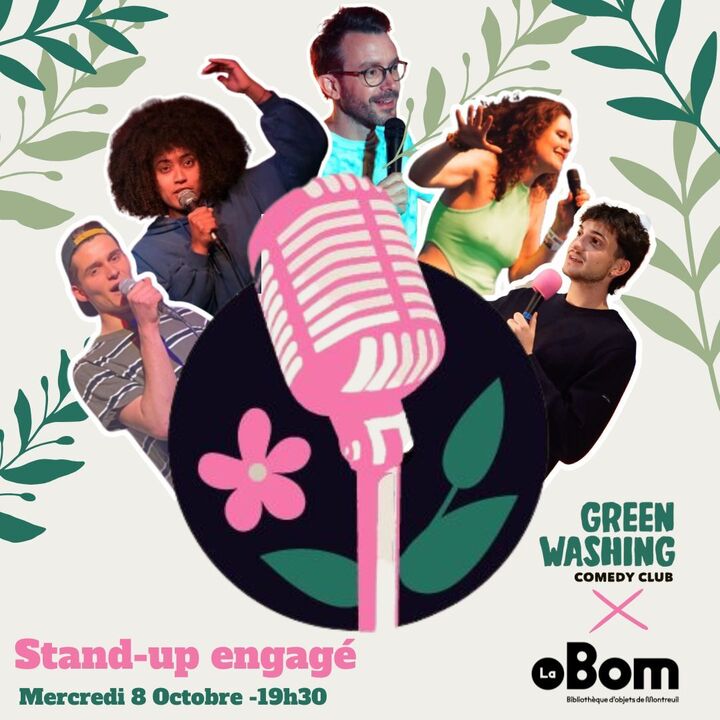 «<small class="fine d-inline"> </small>Le Greenwashing Comedy Club débarque à Montreuil<small class="fine d-inline"> </small>!<small class="fine d-inline"> </small>» 