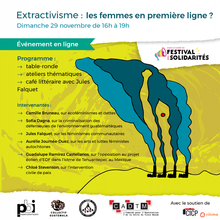 Extractivisme : les femmes en première ligne<small class="fine d-inline"> </small>? évènement en ligne