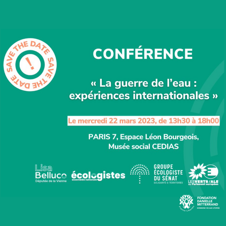 La guerre de l'eau : expériences internationales, conférence à Paris