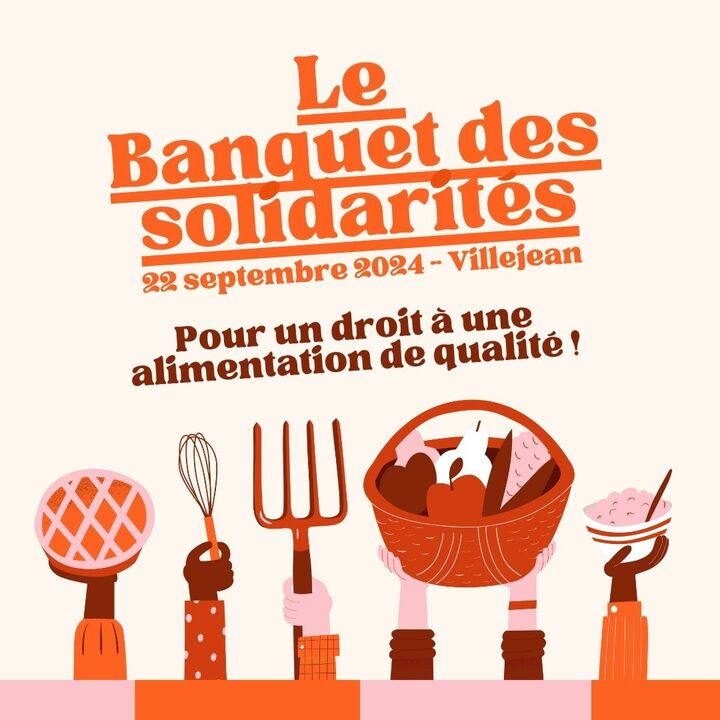 Le 1<sup class="typo_exposants">er</sup> Banquet des solidarités, à Rennes (Ille-et-Vilaine)