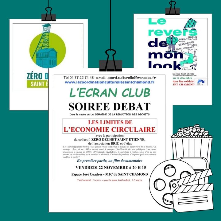 Les limites de l'économie circulaire, soirée-débat et film, à Saint-Chamond (Loire)
