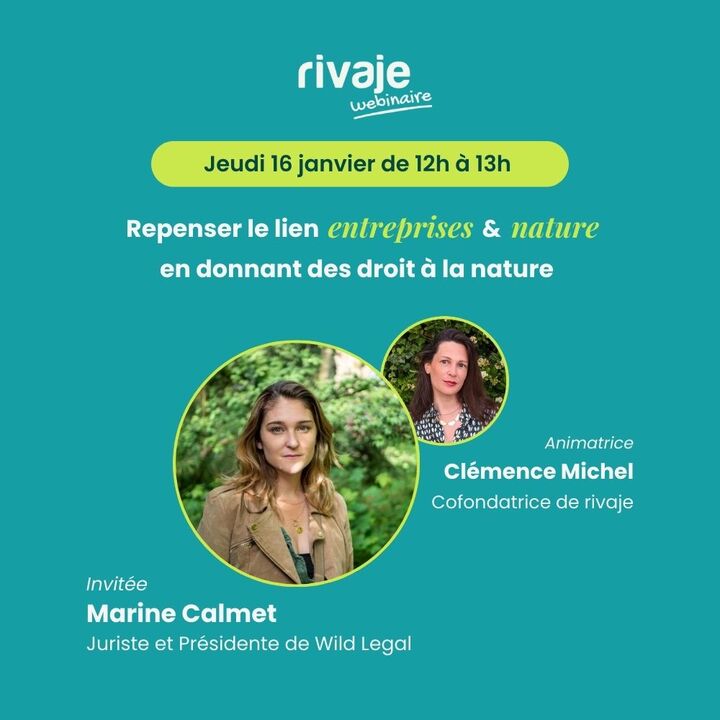 «<small class="fine d-inline"> </small>Repenser le lien entreprise et Nature en donnant des droits à la nature<small class="fine d-inline"> </small>», wébinaire