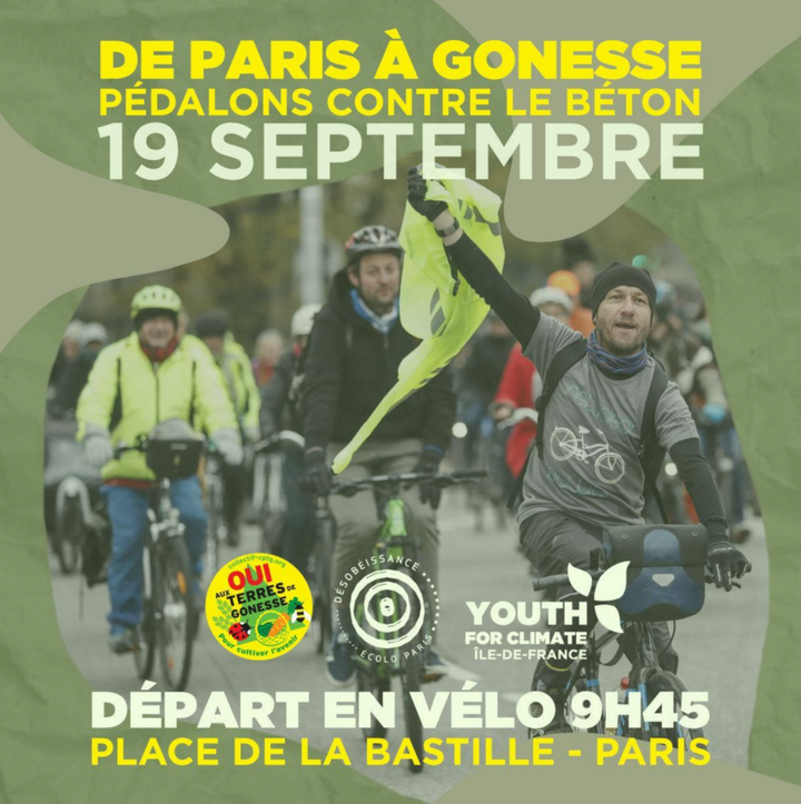 Contre le béton : pédalons de Paris à Gonesse<small class="fine d-inline"> </small>! 