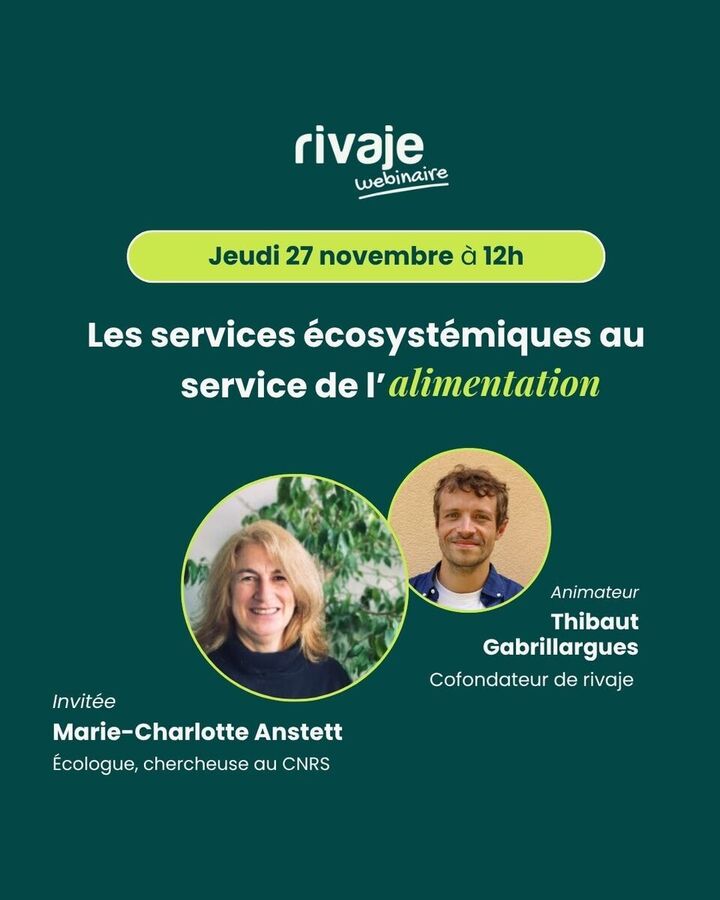 «<small class="fine d-inline"> </small>Les services écosystémiques au service de l'alimentation<small class="fine d-inline"> </small>», wébinaire