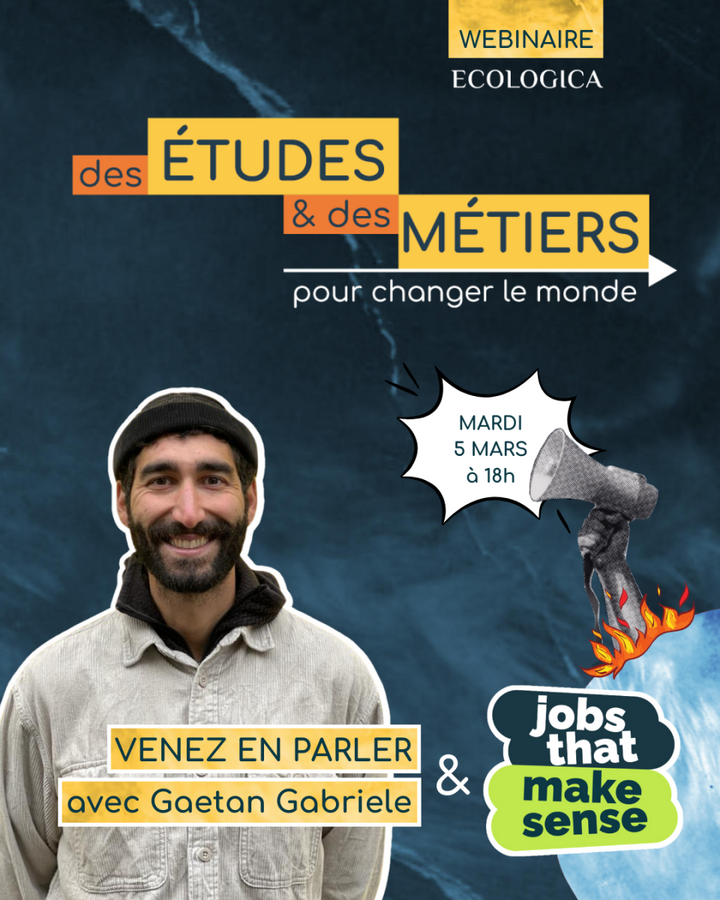 Des études et métiers pour changer le monde<small class="fine d-inline"> </small>! wébinaire