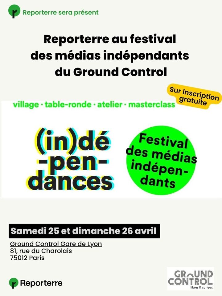 Reporterre au festival des médias indépendants du Ground control (Paris)