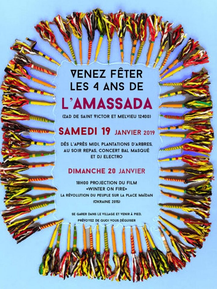 La fête des 4 ans de l'Amassada, à Saint-Victor-et-Melvieu (Aveyron)