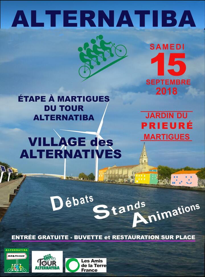 Tour Alternatiba et Village des Alternatives, à Martigues (Bouches-du-Rhône)