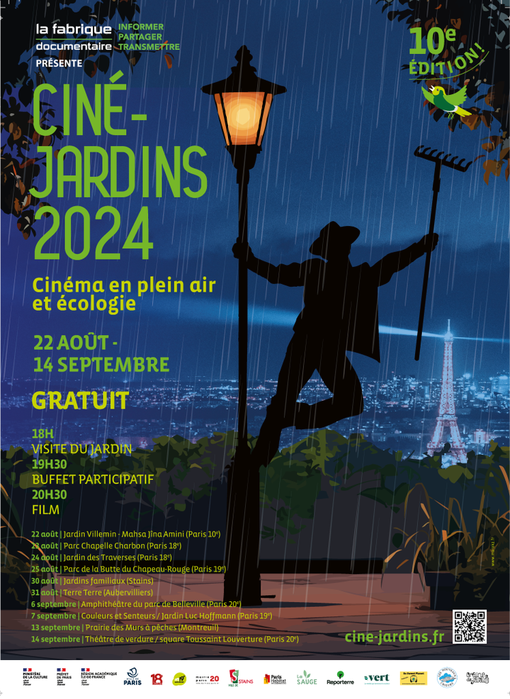 Ciné-Jardins 2024 : cinéma en plein air et écologie, à Paris et en Île-de-France
